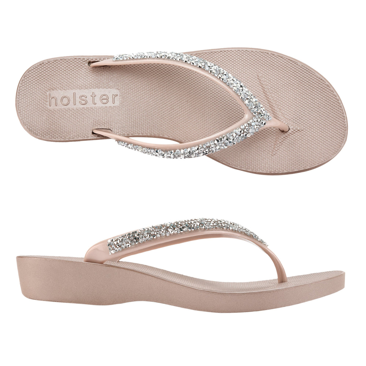 Holster Honolulu Wedge Champagne front view