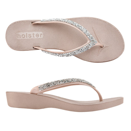 Holster Honolulu Wedge Champagne front view