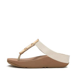 Fitflop Lulu Glossy Button Toe-Post Sandals - Paris Beige