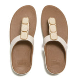 Fitflop Lulu Glossy Button Toe-Post Sandals - Paris Beige