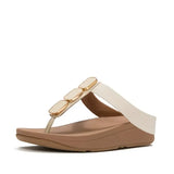 Fitflop Lulu Glossy Button Toe-Post Sandals - Paris Beige