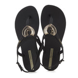 Ipanema Class Dreamy Sandal - Black Gold, overhead view