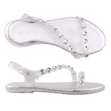 Holster Lola Sandal Clear Glitter front view