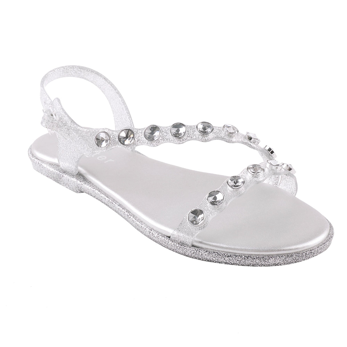 Holster Lola Sandal Clear Glitter side view