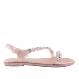 Holster Lola Sandal - Clear Rose Glitter