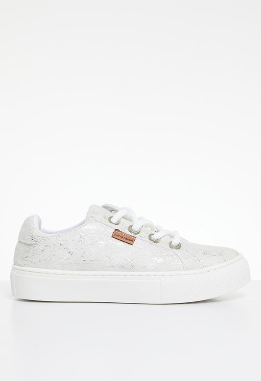 Pierre Cardin Lucie 6 Lace Up Sneaker - White