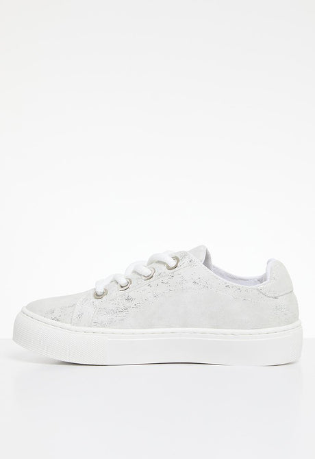 Pierre Cardin Lucie 6 Lace Up Sneaker - White