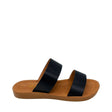 Double Strap Comfort Slip In - Black - right-facing side view