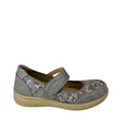 Cushion Walk Floral Comfort Strap Flats - Grey - side view