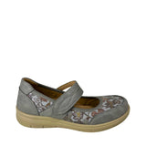 Cushion Walk Floral Comfort Strap Flats - Grey - side view