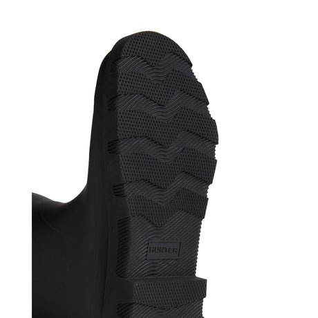 Hunter Downpour Tall Wellington Boot - Black – detail shot
