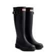 Hunter Downpour Field Adjustable Tall Wellington black waterproof rubber boot vegan 2