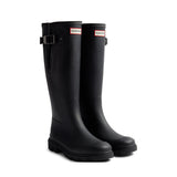 Hunter Downpour Field Adjustable Tall Wellington black waterproof rubber boot vegan 2