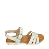 Queue 3 Strap Sandal - Ice - right-facing side view