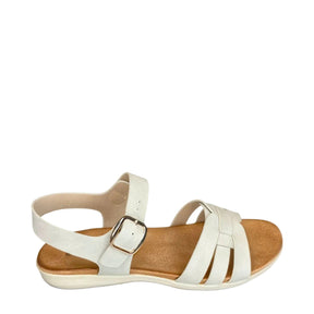 Queue 3 Strap Sandal - Ice - right-facing side view
