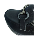 Savoy Comfort Wedge Loafer with Chain Detail, black, view 5