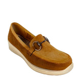 Savoy Comfort Wedge Loafer with Chain Detail, camel, view 2