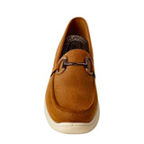 Savoy Comfort Wedge Loafer with Chain Detail, camel, view 3