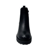 Savoy Chunky Block Heel Boot - Black, front view