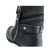 Savoy Combo Ankle Boots with Side Zip Detail Black, view 5