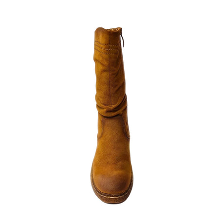 Savoy Mid Calf Boot - Camel - front view