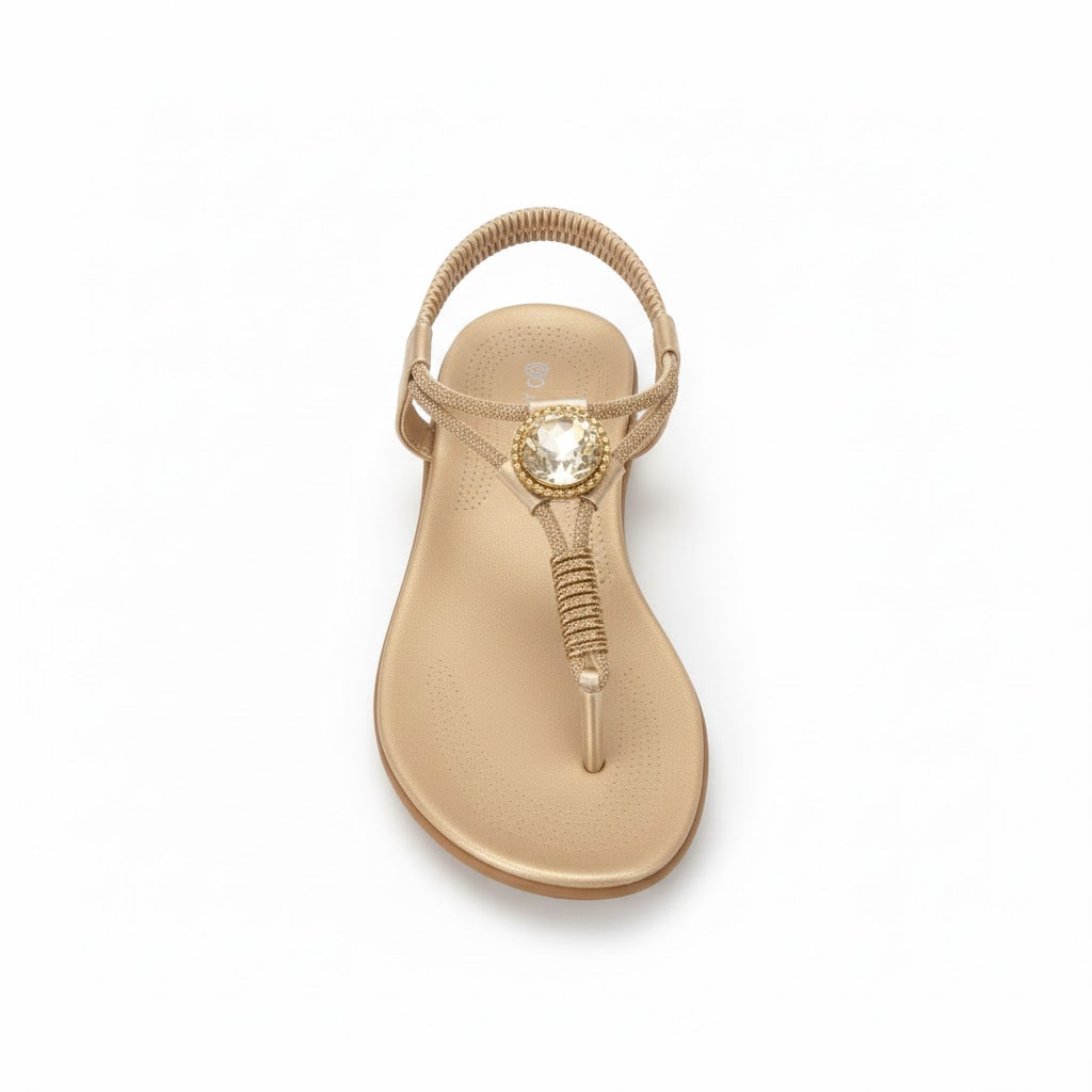 Savoy gold EMBELLISHED sandal