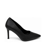 Wild Alice Pointy Court Heel - Black - side view