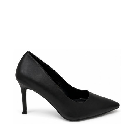 Wild Alice Pointy Court Heel - Black - side view