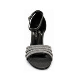 Wild Alice Diamante Glamour Heel - Black - front view