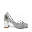 Wild Alice Glamour Block Heel - Silver - side view