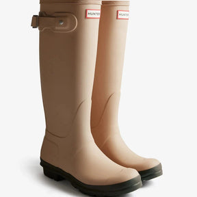 Hunter Original Tall Wellington Boot - Shore/Chocolate Brown (Beige) – product image 1